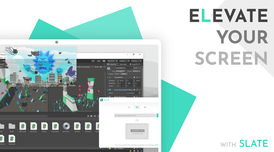Elevate Your Screen With Slate Banner